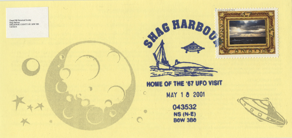 Shag Harbour UFO sighting customized commemorative stamp