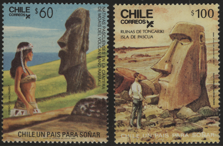 Moai Statues of Easter Island Issue of 1986