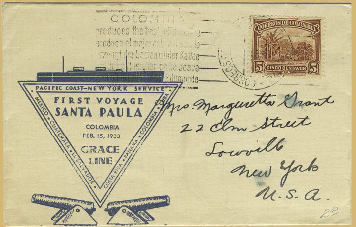 Santa Paula First Voyage Cover