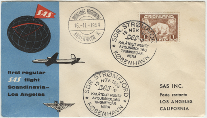 First Flight Cover Addressed to Los Angeles