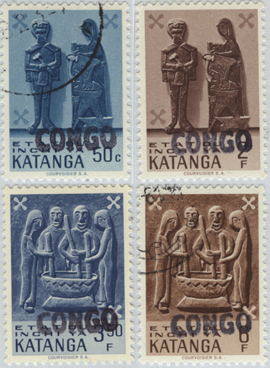 Katanga Definitive Overprinted Congo