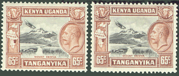 George V Mount Kenya Definitive Variety