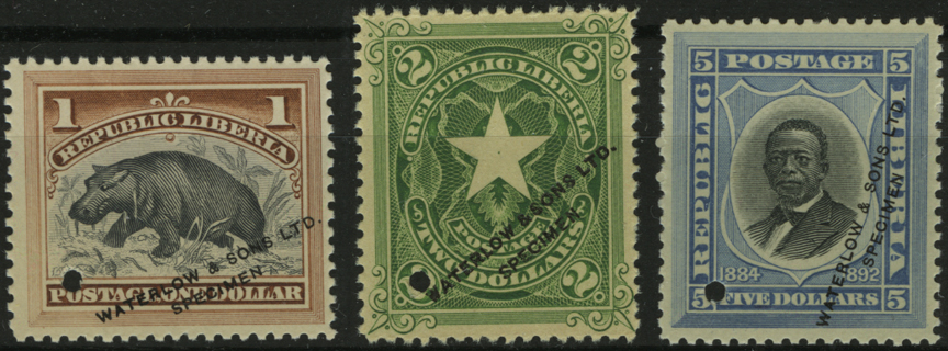Specimens of High Values of Issue of 1892