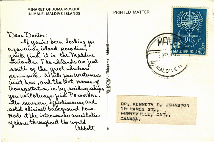 Dear Doctor Postcard