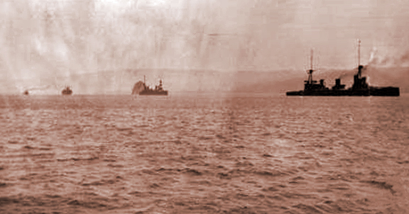 Australian fleet sails into Rabaul