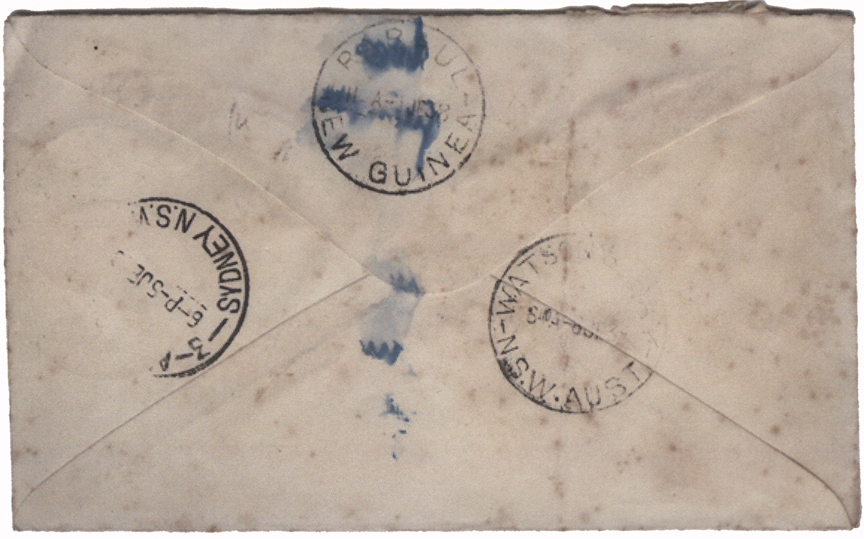 Backstamps for Rabaul, Sydney and Watson's Bay