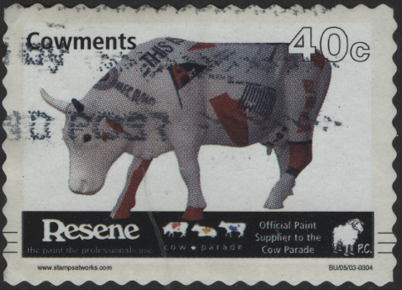 Cow Parade Promotion Stamp