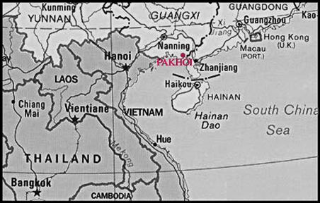 Location of Pakhoi