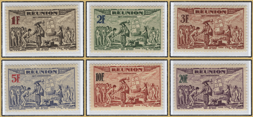 Stamp Set for 300th Anniversary of French Settlement in Rèunion