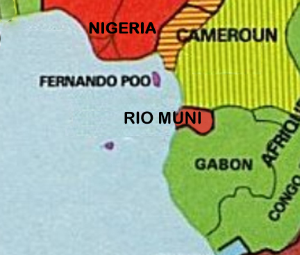 Map of Rio Muni
